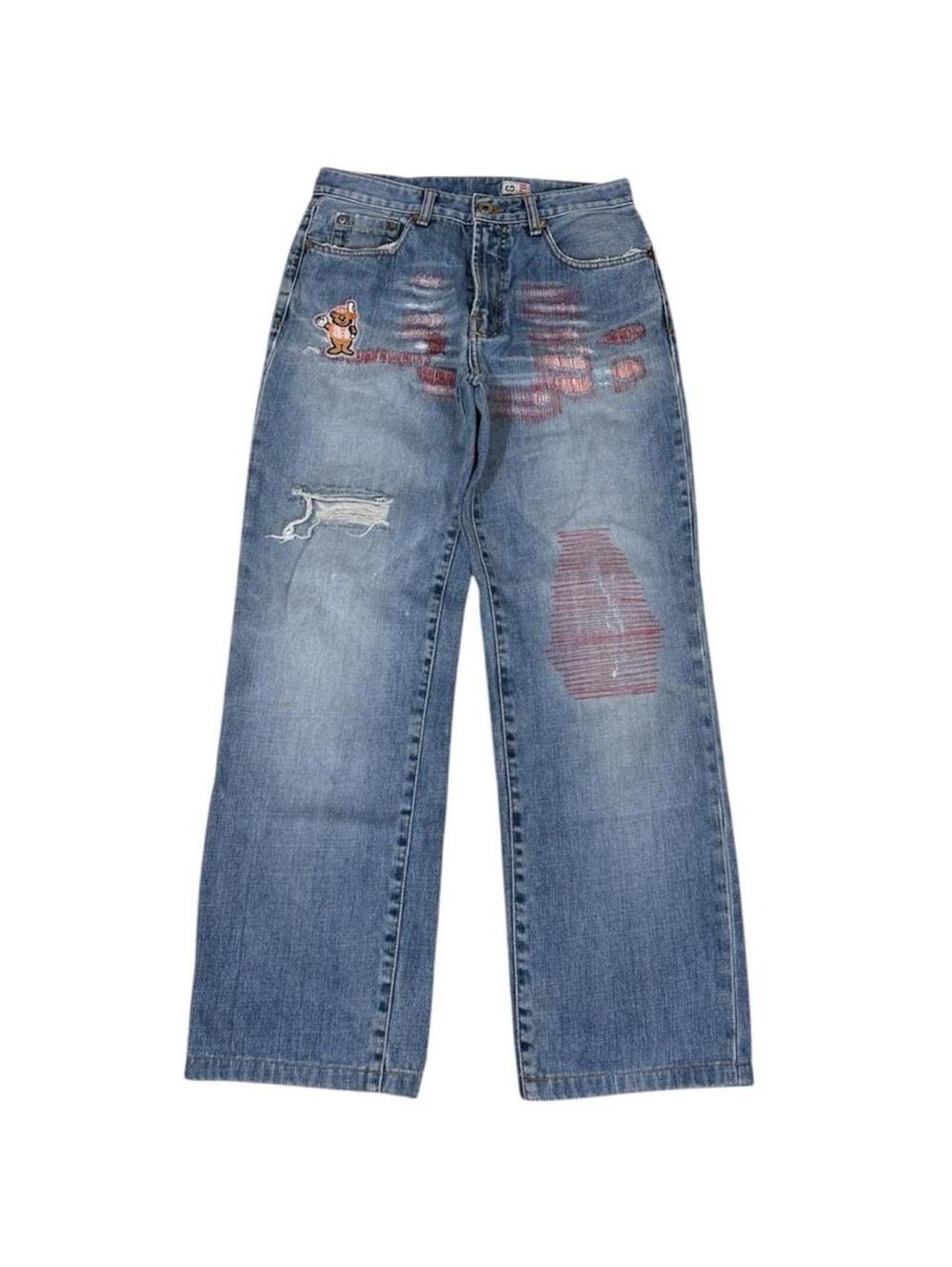 Guess usa unique thread work denim jeans